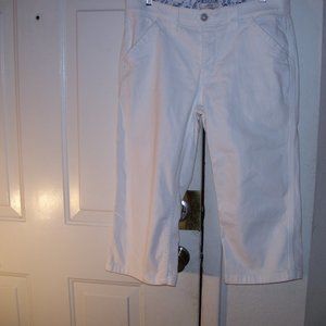 Levi's White Capris Denim Jeans Size  14